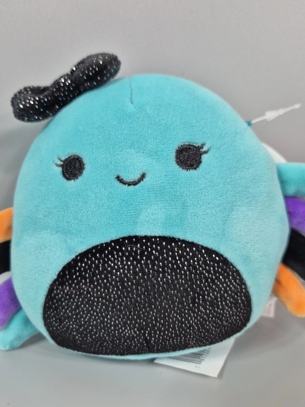 Squishmallow Cheryl The Spider Turquoise Black Halloween 4.5” NWT